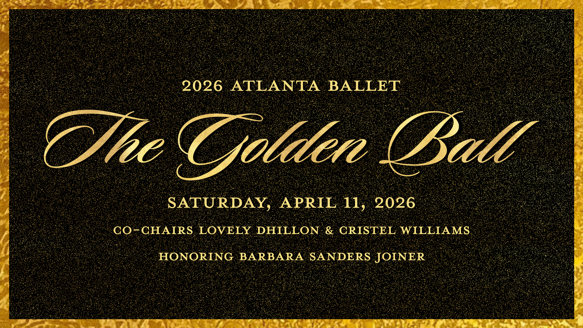 20265 Atlanta Ballet Ball: The Golden Ball